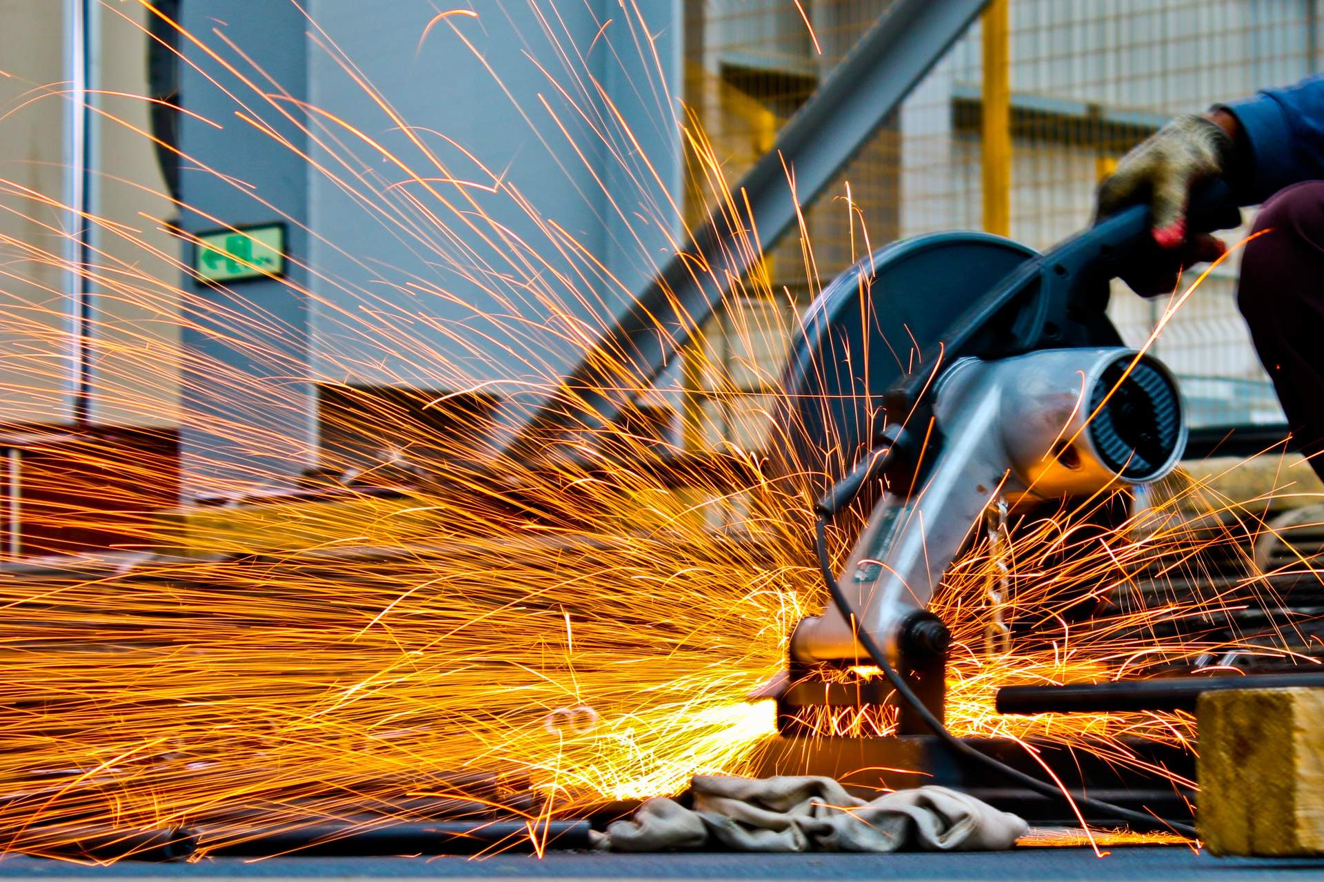 Handwerker bei der Arbeit